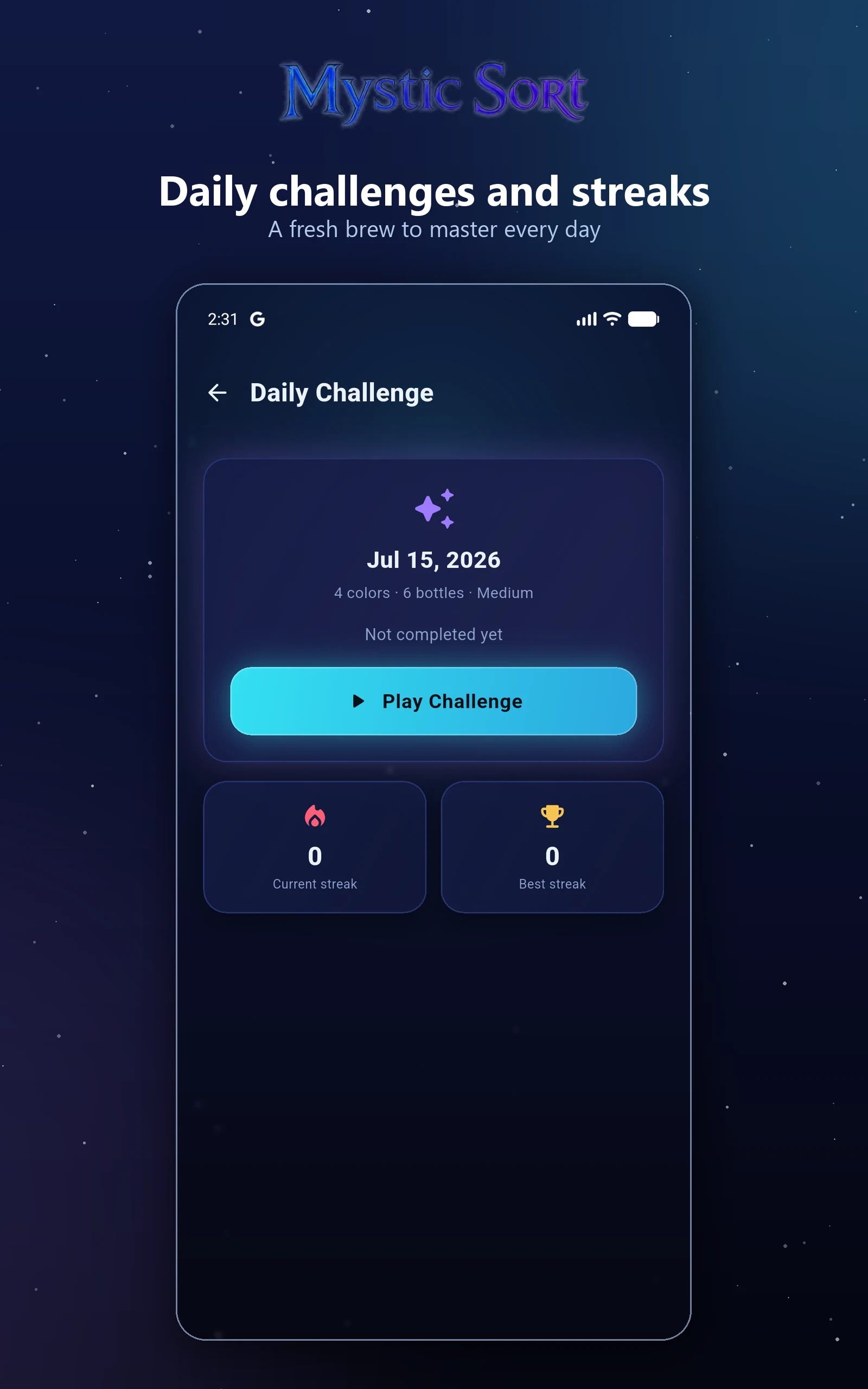 Mystic Sort: Water Sort Puzzle screenshot