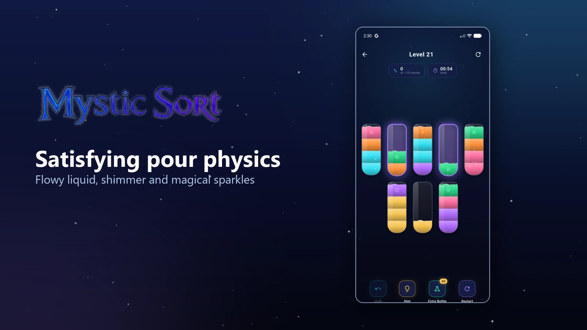 Mystic Sort: Water Sort Puzzle screenshot