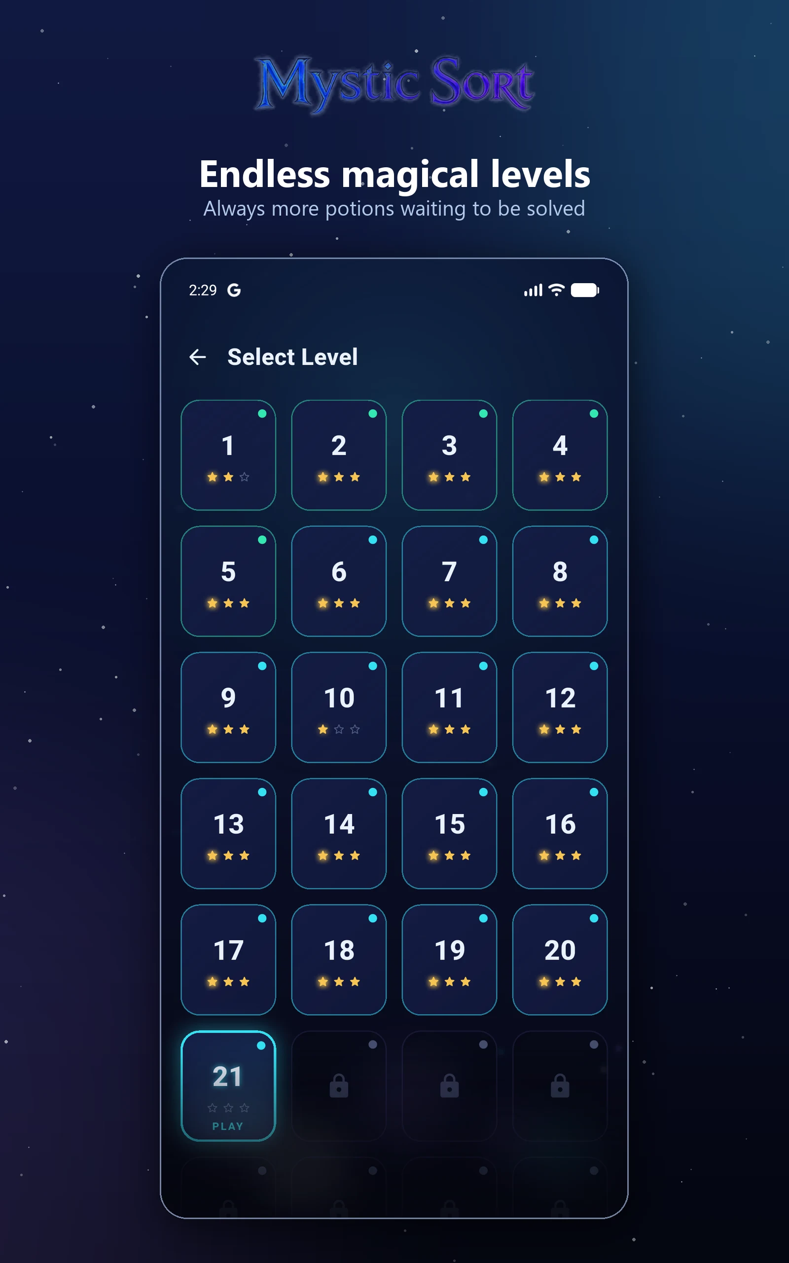 Mystic Sort: Water Sort Puzzle screenshot