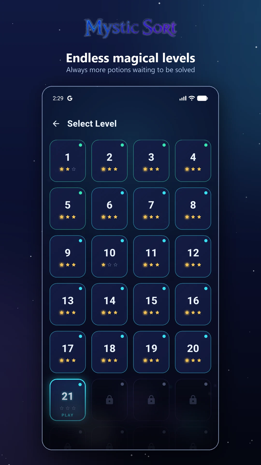 Mystic Sort: Water Sort Puzzle screenshot