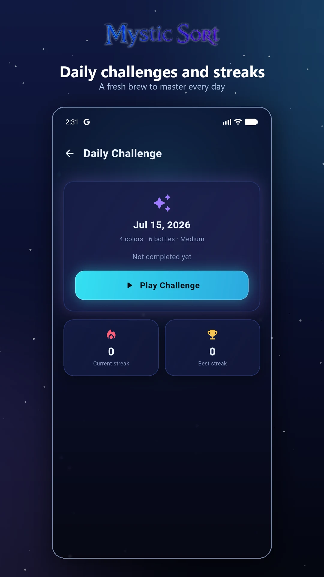 Mystic Sort: Water Sort Puzzle screenshot